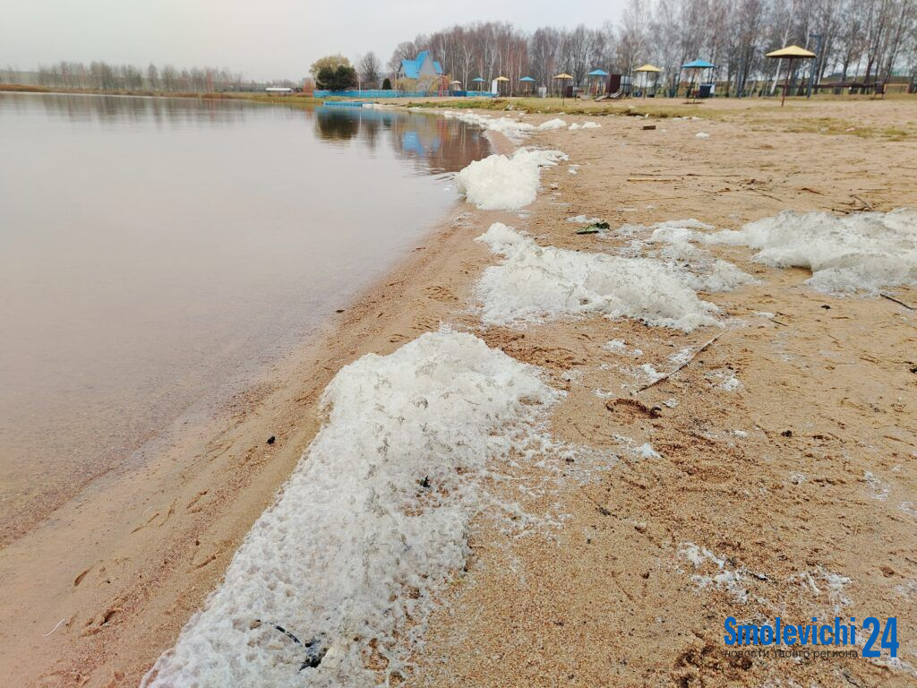 Пена на Смолевичском водохранилище оказалась обычным природным явлением