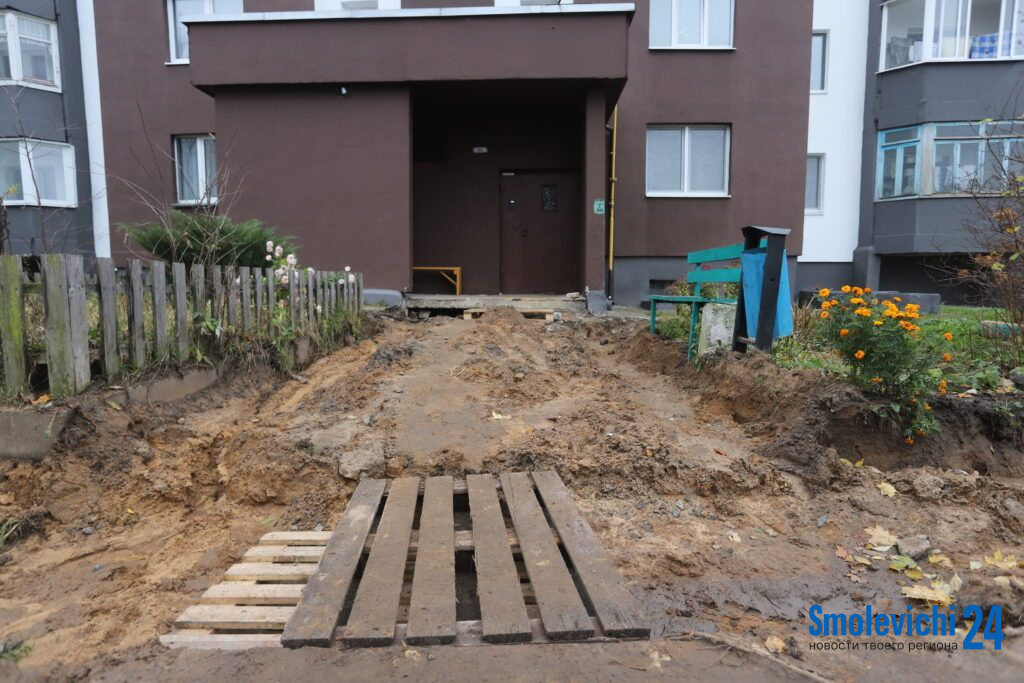 «Не пройти до подъезда!» Посмотрели, что разозлило смолевичанку с улицы Голубева