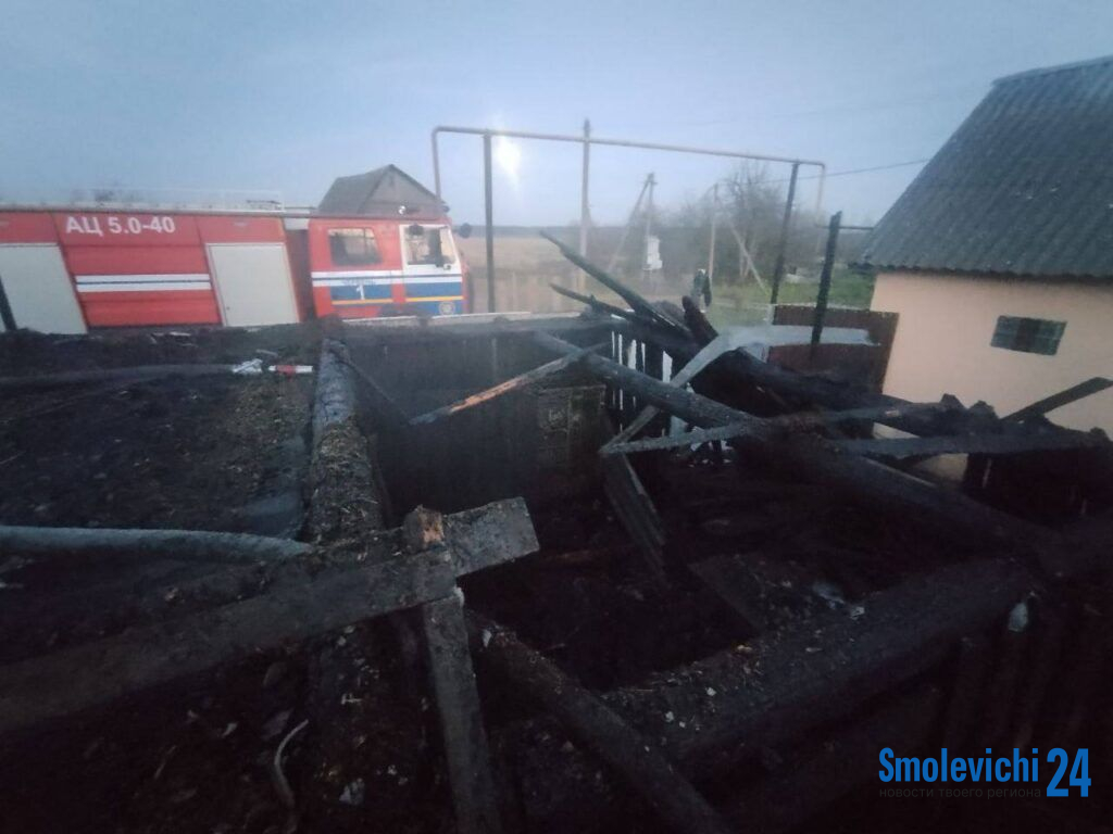 Пожар уничтожил кровлю дома в Смолевичском районе: рассматривается версия с печью
