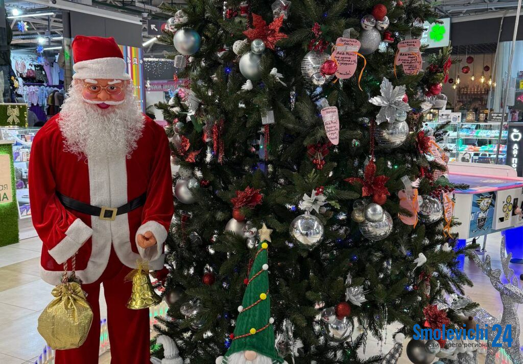 Варежки на новогодней елке: в Грине проходит добрая акция