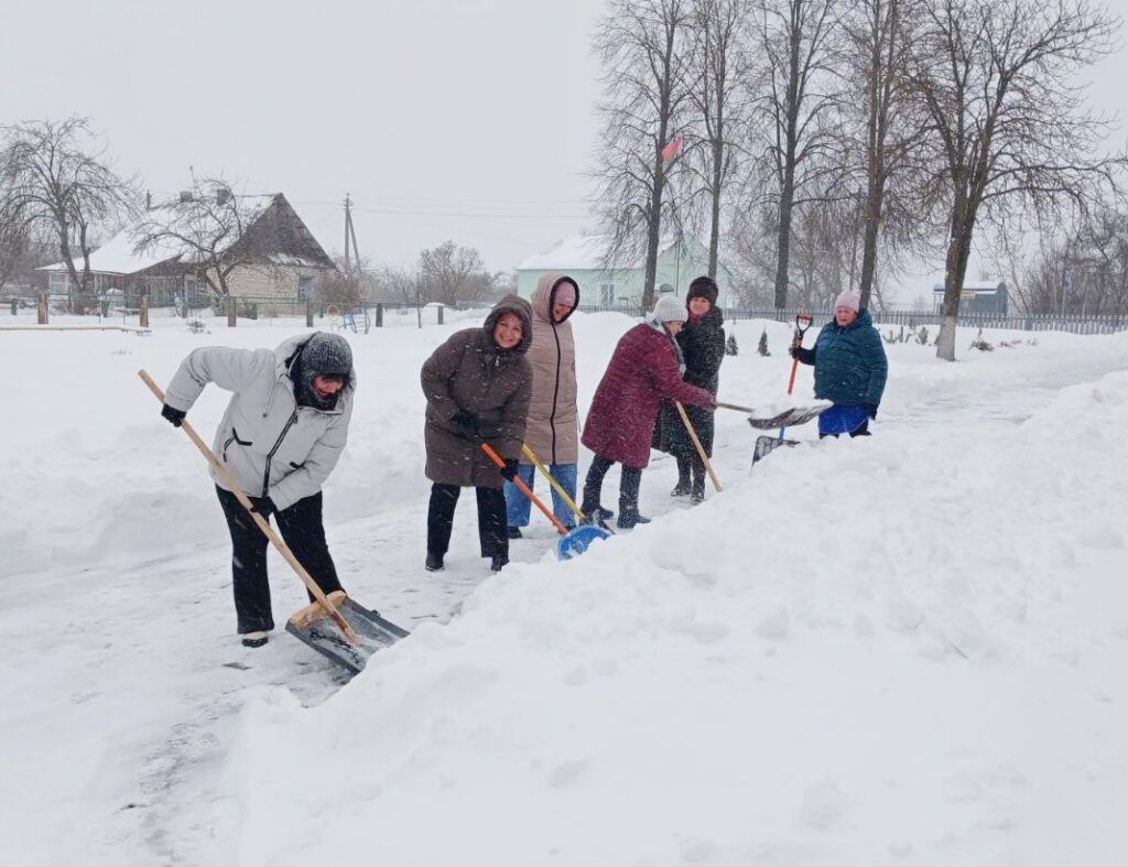 Сельчане объединились против зимних сугробов