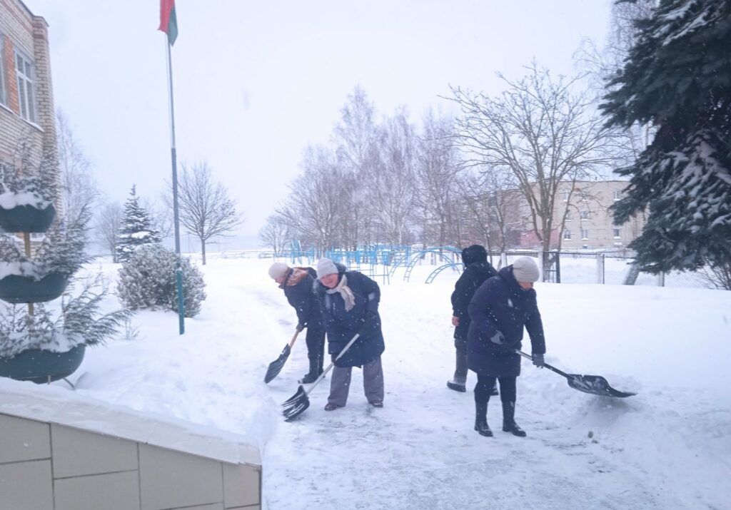 Снежный десант в Будагово. Узнали, кто помогал педагогам на зимней уборке