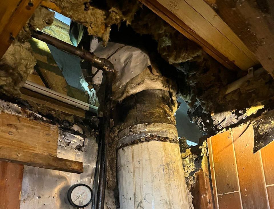 В Скуратах горела баня. Пострадавших нет