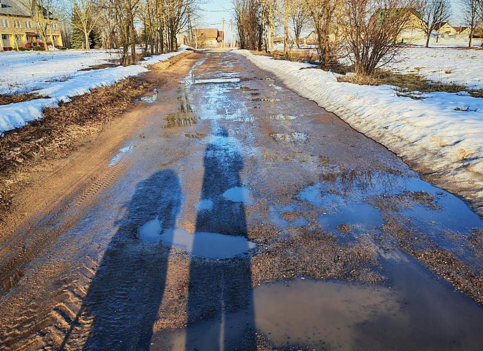 Побочные эффекты весны. Жительница Алесино пожаловалась на состояние дорог