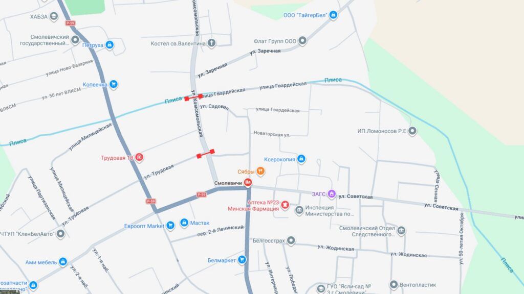 Утром 15 апреля перекроют Комсомольскую. Планируйте маршрут заранее